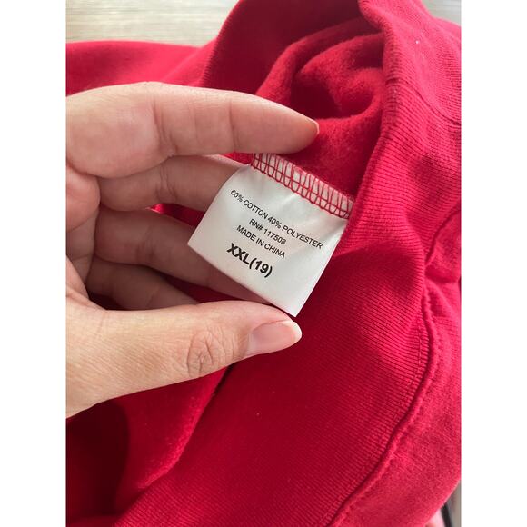 Wound Up All I Hear is Blah Blah Blah Red Pullover Sweatshirt Sweater NEW XXL - Picture 7 of 8